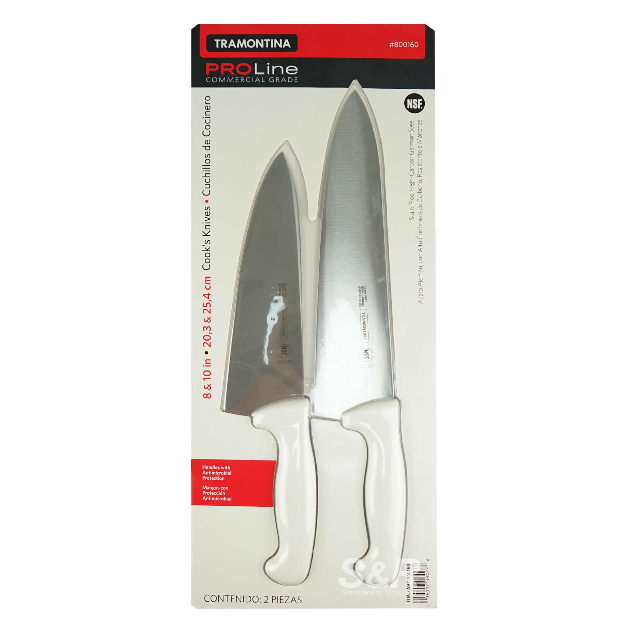 Tramontina ProLine Commercial Grade Cook's Knives 2pcs